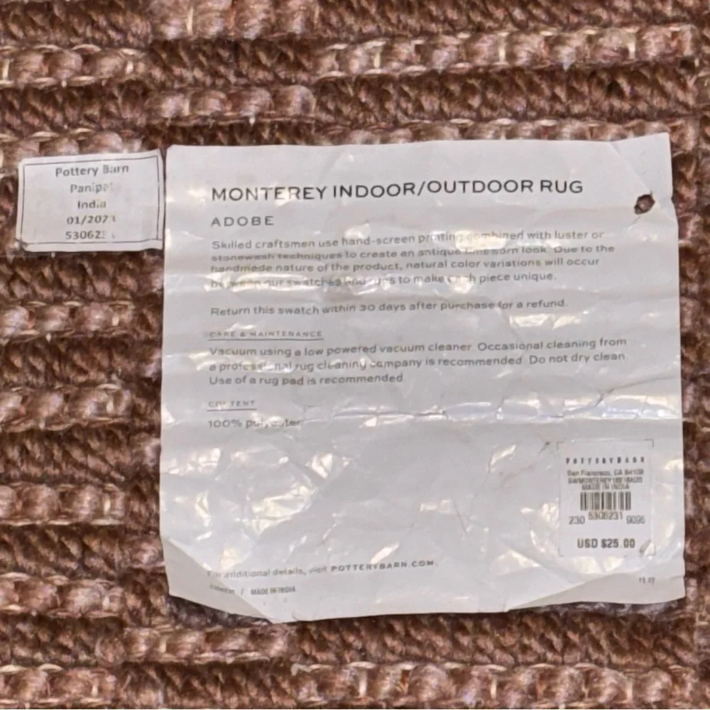 Pottery Barn Small Rug/Door Mat Price per mat